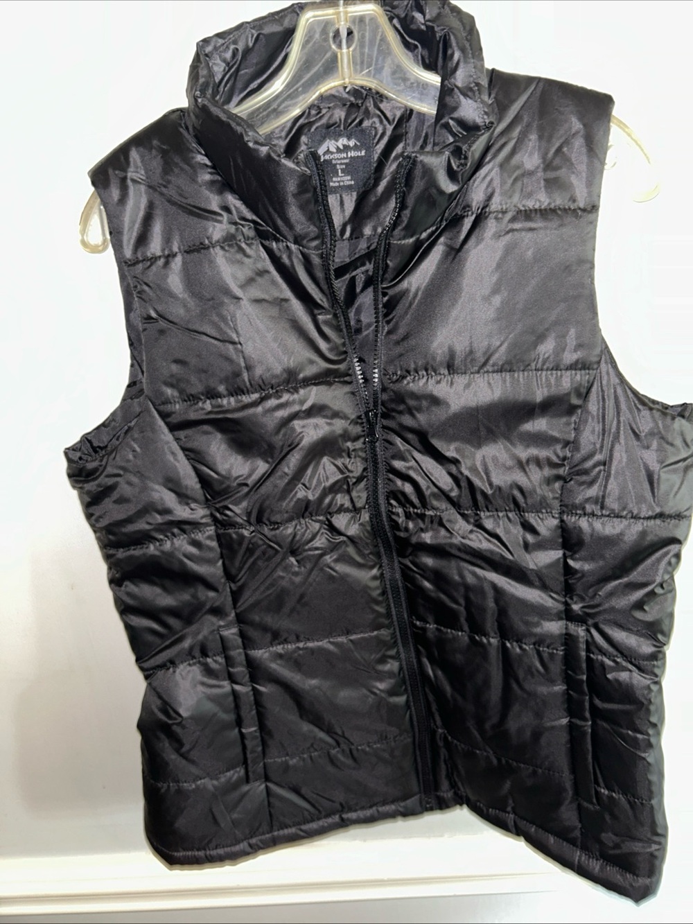 Women's Black Quilted Packable Vest by Mountainside Trail